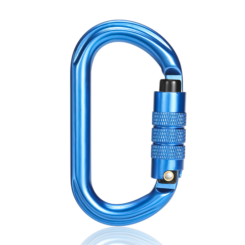 Bergsteigerschnalle Outdoor-Bergsteiger-Kletterausr&uuml;stung Verschlei&szlig;festes O-Typ-Automatikschloss Sicherheitshaken Automatisches 2-teiliges Hauptschloss aus Aluminiumlegierung