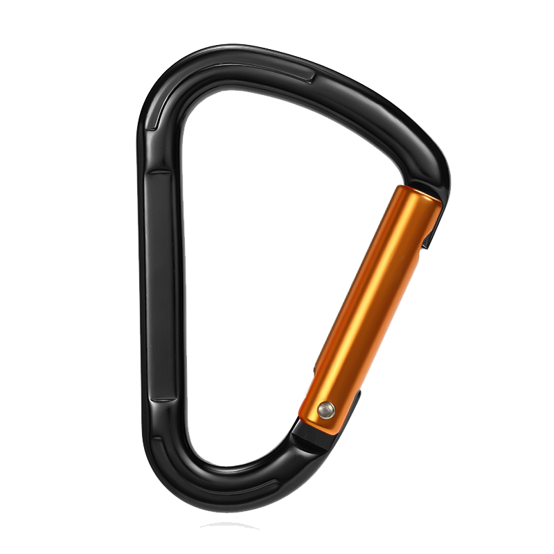 Bergsteiger-Schnalle, Outdoor-Kletterausr&uuml;stung, verschlei&szlig;fest, birnenf&ouml;rmiger Sicherheitshaken, Aluminiumlegierung, gerade T&uuml;r, schnelles Aufh&auml;ngen