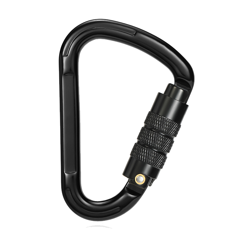 Bergsteigerschnalle zum Klettern im Freien Ausr&uuml;stung Verschlei&szlig;festes, birnenf&ouml;rmiges Automatikschloss, Sicherheitshaken, automatisches 2-Stufen-Hauptschloss aus Aluminiumlegierung