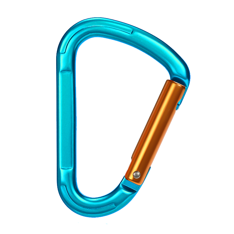 Bergsteiger-Schnalle, Outdoor-Kletterausr&uuml;stung, verschlei&szlig;fest, birnenf&ouml;rmiger Sicherheitshaken, Aluminiumlegierung, gerade T&uuml;r, schnelles Aufh&auml;ngen