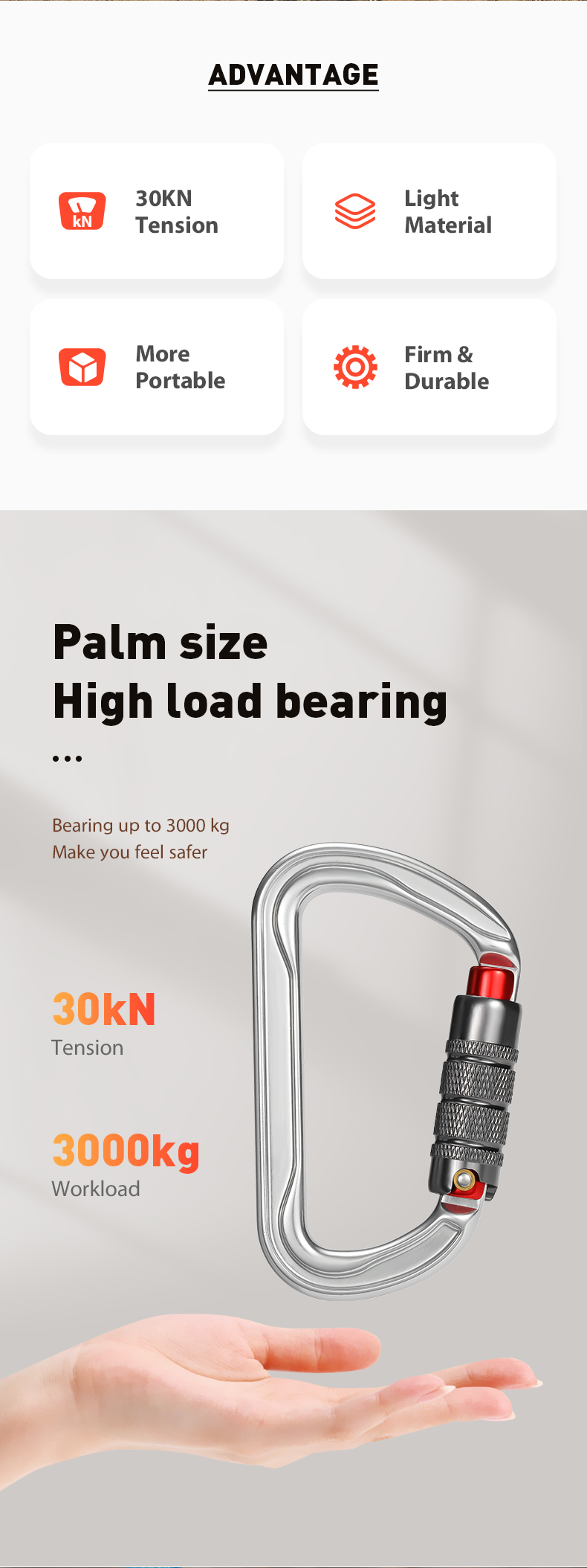 CLIWIZ Hauptschloss 30KN Spannung D-Typ Zweistufiges automatisches zweistufiges Hauptschloss CLIWIZ Hauptschloss 30KN Spannung D-Typ Zweistufiges automatisches zweistufiges Hauptschloss