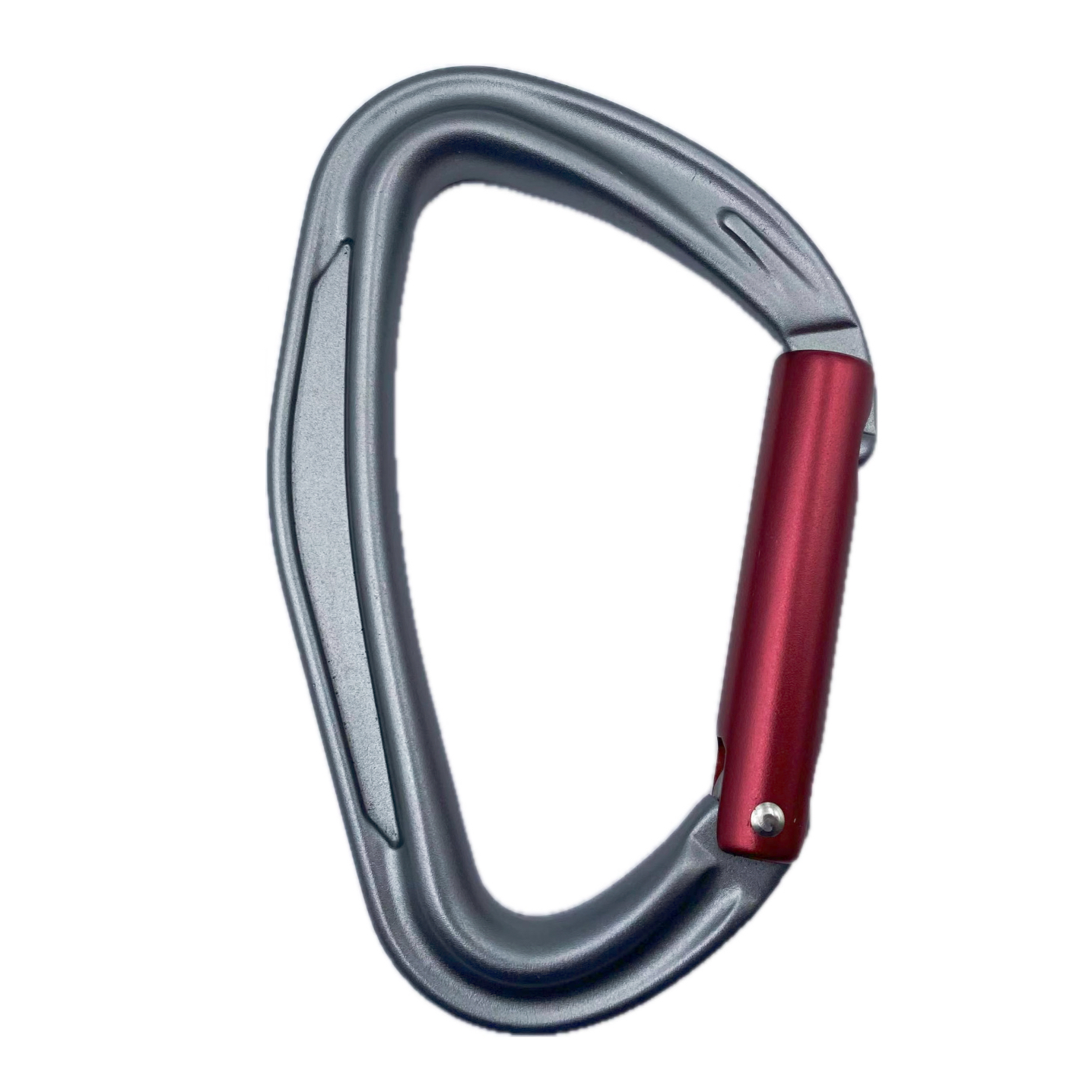 Bergsteigerschnalle f&uuml;r Outdoor-Kletterausr&uuml;stung, verschlei&szlig;fester D-Typ-Sicherheitshaken aus Aluminiumlegierung, gerade T&uuml;r, schnell aufh&auml;ngbar