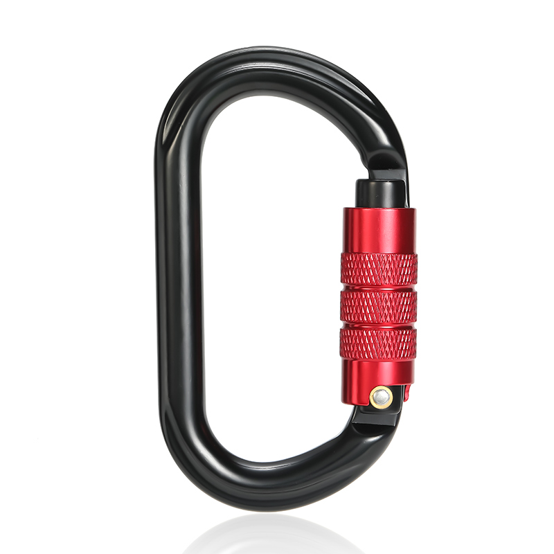 Bergsteigerschnalle Outdoor-Bergsteiger-Kletterausr&uuml;stung Verschlei&szlig;festes O-Typ-Automatikschloss Sicherheitshaken Automatisches 2-teiliges Hauptschloss aus Aluminiumlegierung