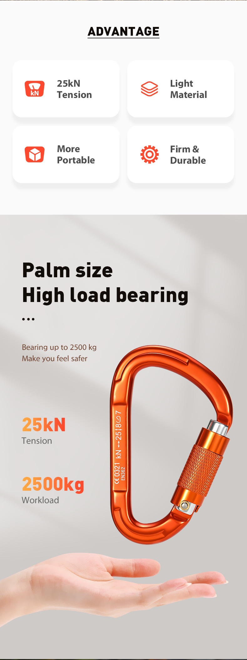 Bergsteigerschnalle, Outdoor-Kletterausrüstung, verschleißfest, birnenförmig, automatische Verriegelung, Sicherheitshaken, automatische 2-stufige Hauptverriegelung aus Aluminiumlegierung Bergsteigerschnalle, Outdoor-Kletterausrüstung, verschleißfest, birnenförmig, automatische Verriegelung, Sicherheitshaken, automatische 2-stufige Hauptverriegelung aus Aluminiumlegierung