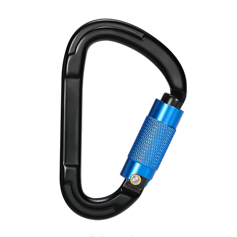 Bergsteigerschnalle zum Klettern im Freien Ausr&uuml;stung Verschlei&szlig;festes, birnenf&ouml;rmiges Automatikschloss, Sicherheitshaken, automatisches 2-Stufen-Hauptschloss aus Aluminiumlegierung