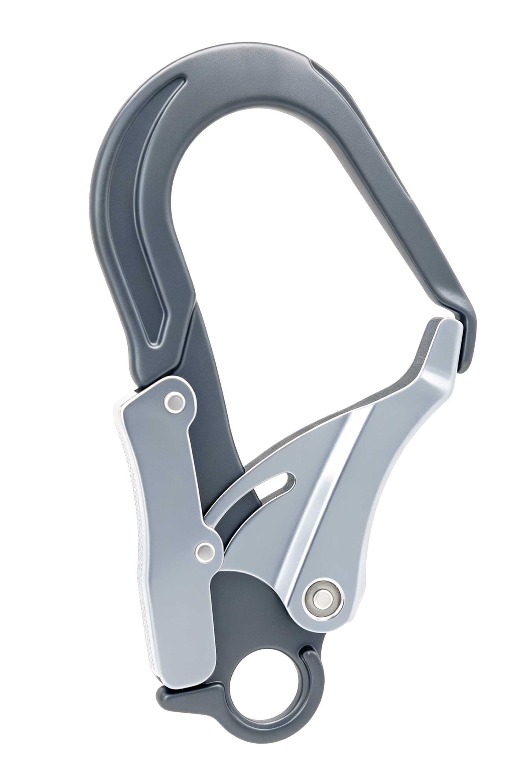 Doppeltwirkender Ger&uuml;st-Karabinerhaken aus Aluminium, Modell 5109, 25 kN